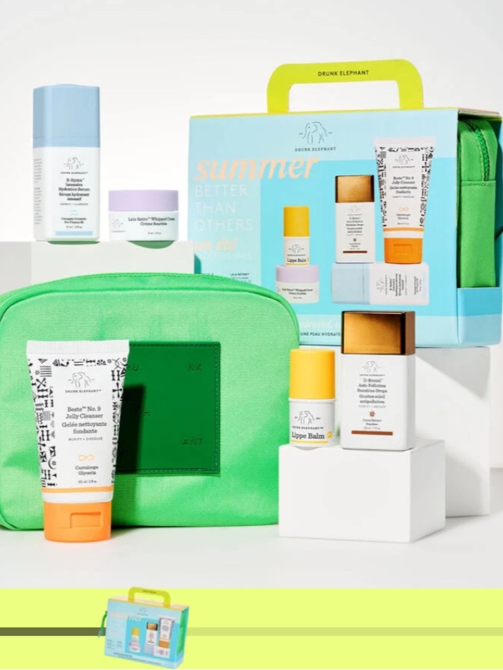 Drunk Elephant Summer Are Better Than Others Set with Travel Bag